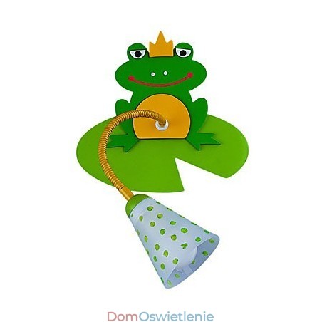 Nowoczesna drewniana lampa ścienna dla dzieci z 1 światłem w kształcie żaby Nowoczesna drewniana lampa ścienna dla dzieci z 1 światłem w kształcie żaby