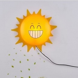 Tapeta Lampy ścienne Kwiat Twarz DIY Zabawa Atmosfera Lampka nocna Dzieci Lampka nocna Dekoracja Słońce