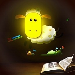 9*6*Zabawa w zabawę z kreatywnym duchem Inteligentna kontrola światła Mała lampka nocna Dziecięca lampa ścienna