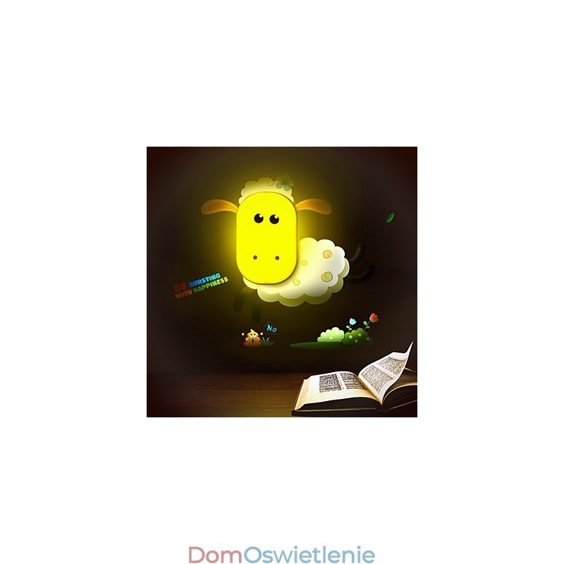 9*6*Zabawa w zabawę z kreatywnym duchem Inteligentna kontrola światła Mała lampka nocna Dziecięca lampa ścienna