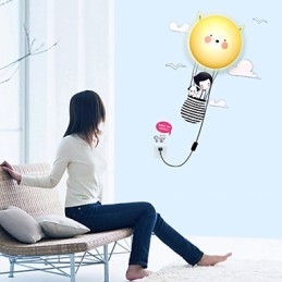 Kinkiety ścienne Nowoczesne współczesne kreatywne 3D tapeta lampa ścienna światło