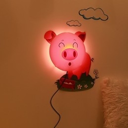 Świnia Odporna na wysoką temperaturę plastikowa lampa i 10 C może usunąć kreatywną tapetę 3D