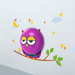 Kinkiety ścienne OWL sterowane światłem Żarówka Współczesna kreatywna lampa ścienna 3 D