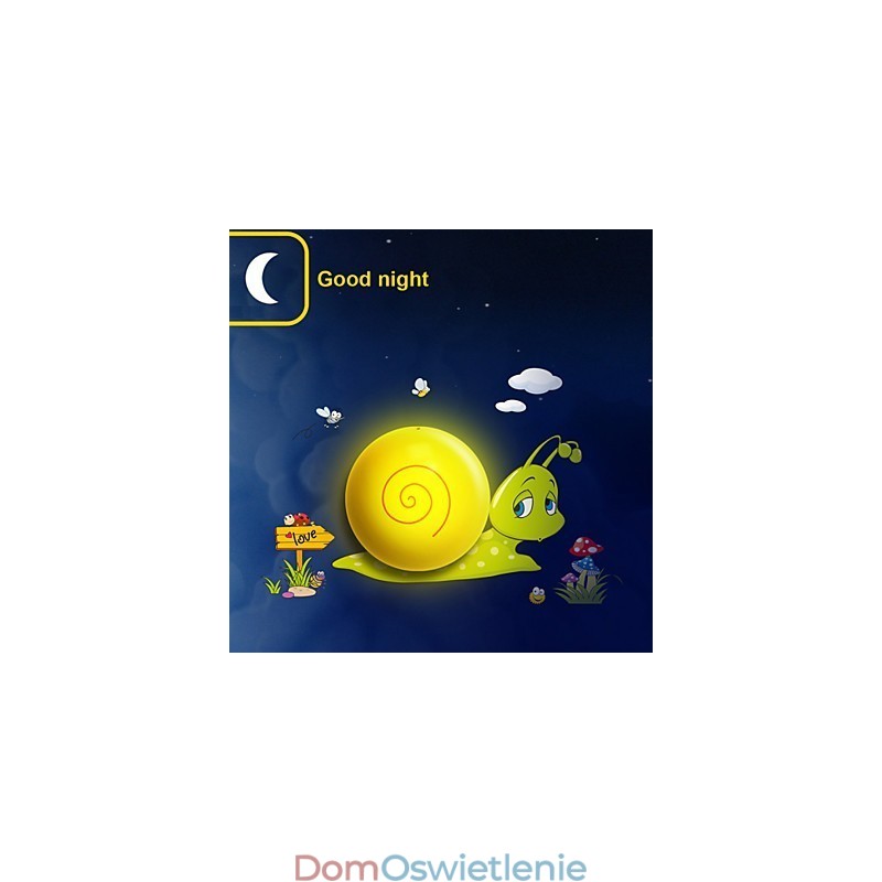 Ślimak Odporny na wysoką temperaturę Plastikowy Światło i 10 C Może Usunąć Kreatywną 3D Tapeta Ścienna Lampa