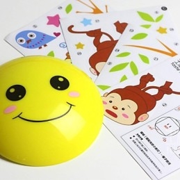 Naklejki ścienne małpki światło aktywowane inteligentna indukcja smetopa ozdoba ścienna lampa