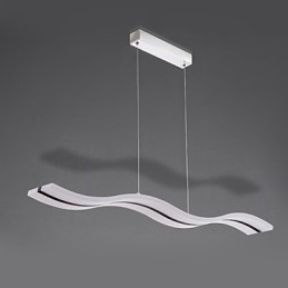 Nowoczesna współczesna lampa wisząca chromowana