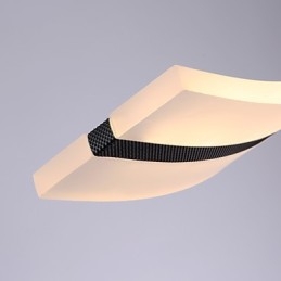 Nowoczesna współczesna lampa wisząca chromowana