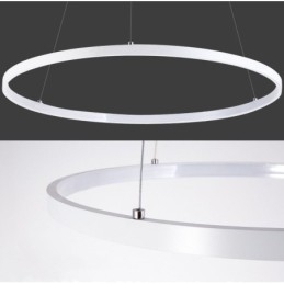 Ściemnialna lampa wisząca z pilotem zdalnego sterowania, nowoczesny design, trzy pierścienie
