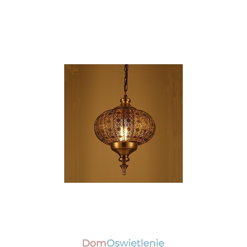 Południowo-wschodnioazjatycki retro ręczny pusty żyrandol Lron