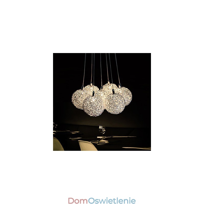 Wisząca lampa Nowoczesna 7-punktowa aluminiowa lampa wisząca do wyposażenia domu