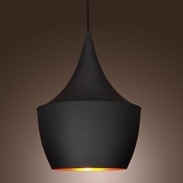 Wisząca lampa Retro Vintage Tom Dixon Design Czarny