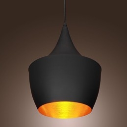 Wisząca lampa Retro Vintage Tom Dixon Design Czarny