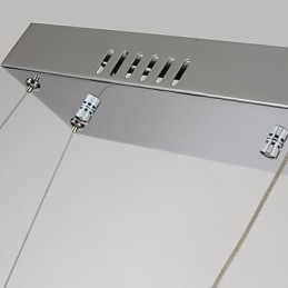 Nowoczesna współczesna lampa wisząca z kryształu chromowanego metalu