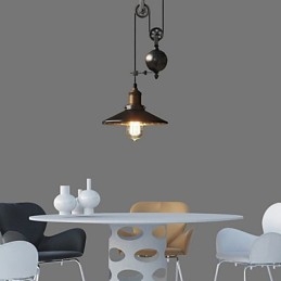 Lampy wiszące Rustykalny domek Vintage Retro Wiejski garaż Metal