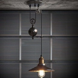 Lampy wiszące Rustykalny domek Vintage Retro Wiejski garaż Metal