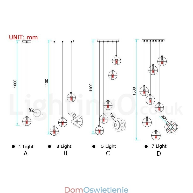 Kreatywna inżynieria etap Meteorer kryształowa kula wisząca lampa