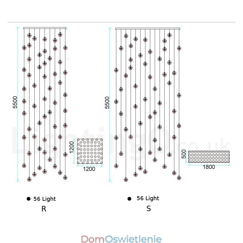 Kreatywna inżynieria etap Meteorer kryształowa kula wisząca lampa