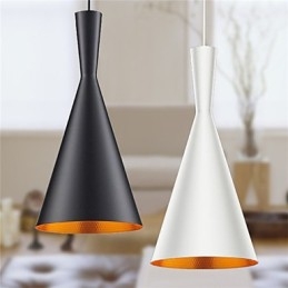 Lampa wisząca Retro Vintage Tom Dixon Design Czarno-biała C Typ Cafe lampy wiszące
