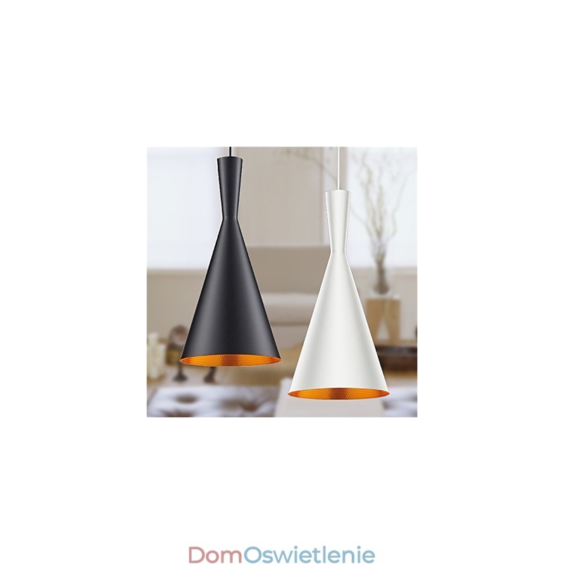 Lampa wisząca Retro Vintage Tom Dixon Design Czarno-biała C Typ Cafe lampy wiszące