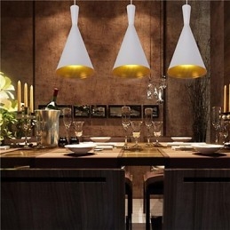 Lampa wisząca Retro Vintage Tom Dixon Design Czarno-biała C Typ Cafe lampy wiszące