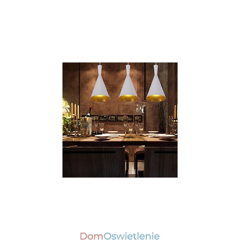 Lampa wisząca Retro Vintage Tom Dixon Design Czarno-biała C Typ Cafe lampy wiszące