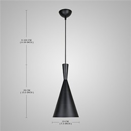 Lampa wisząca Retro Vintage Tom Dixon Design Czarno-biała C Typ Cafe lampy wiszące