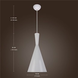 Lampa wisząca Retro Vintage Tom Dixon Design Czarno-biała C Typ Cafe lampy wiszące