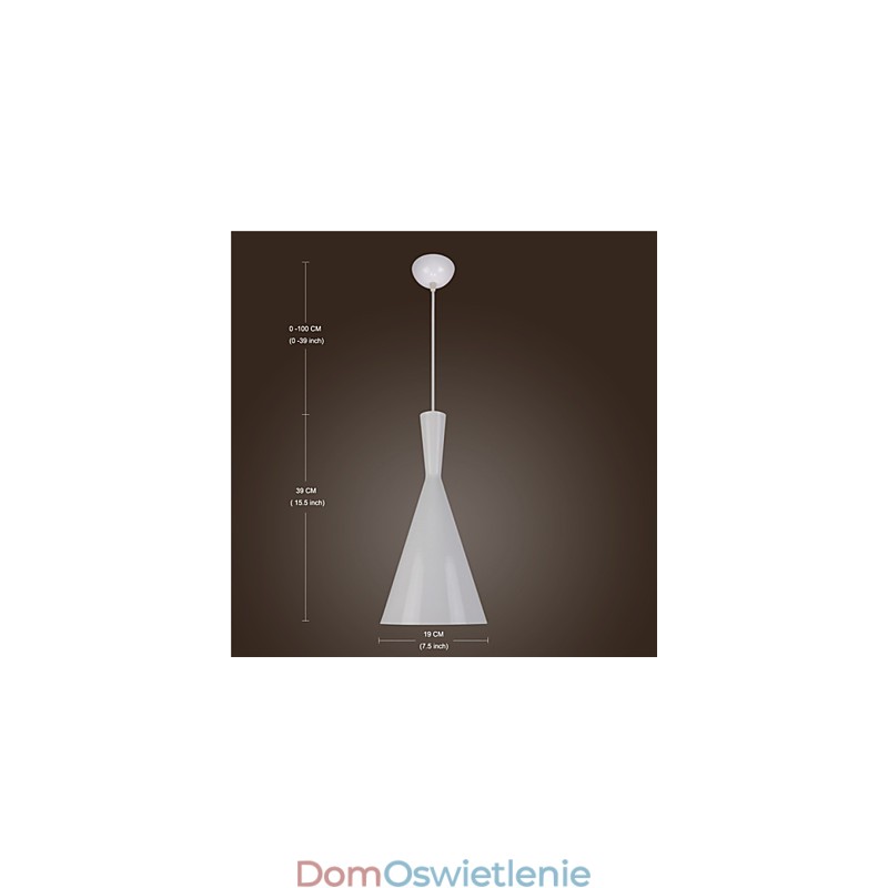 Lampa wisząca Retro Vintage Tom Dixon Design Czarno-biała C Typ Cafe lampy wiszące