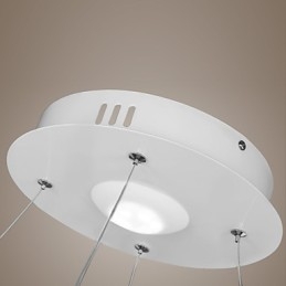 Nowoczesna lampa wisząca z wysokiej jakości akrylu, pojedynczy pierścień