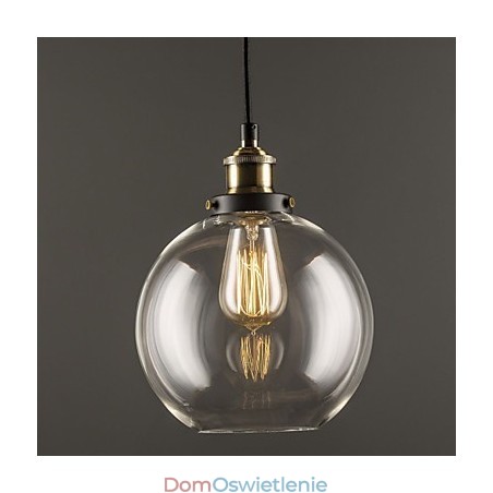 Przemysłowa lampa wisząca fabryczna antyczny mosiądz jedna oprawa świetlna szklany klosz lampa wisząca kawiarnia Przemysłowa lampa wisząca fabryczna antyczny mosiądz jedna oprawa świetlna szklany klosz lampa wisząca kawiarnia