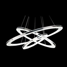 Nowoczesna lampa wisząca 3 pierścienie lampa wisząca akrylowa