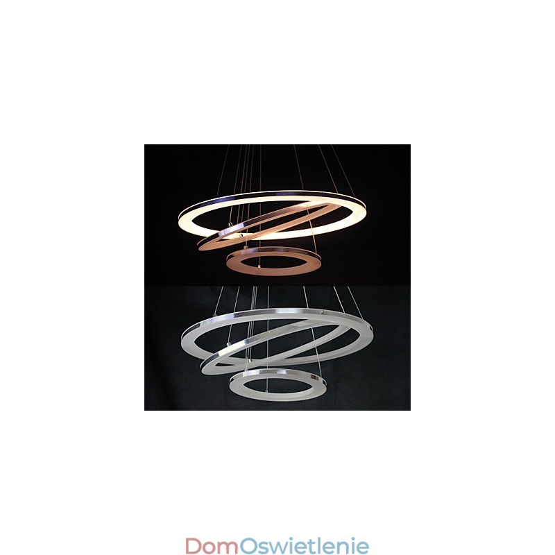 Nowoczesna lampa wisząca 3 pierścienie lampa wisząca akrylowa