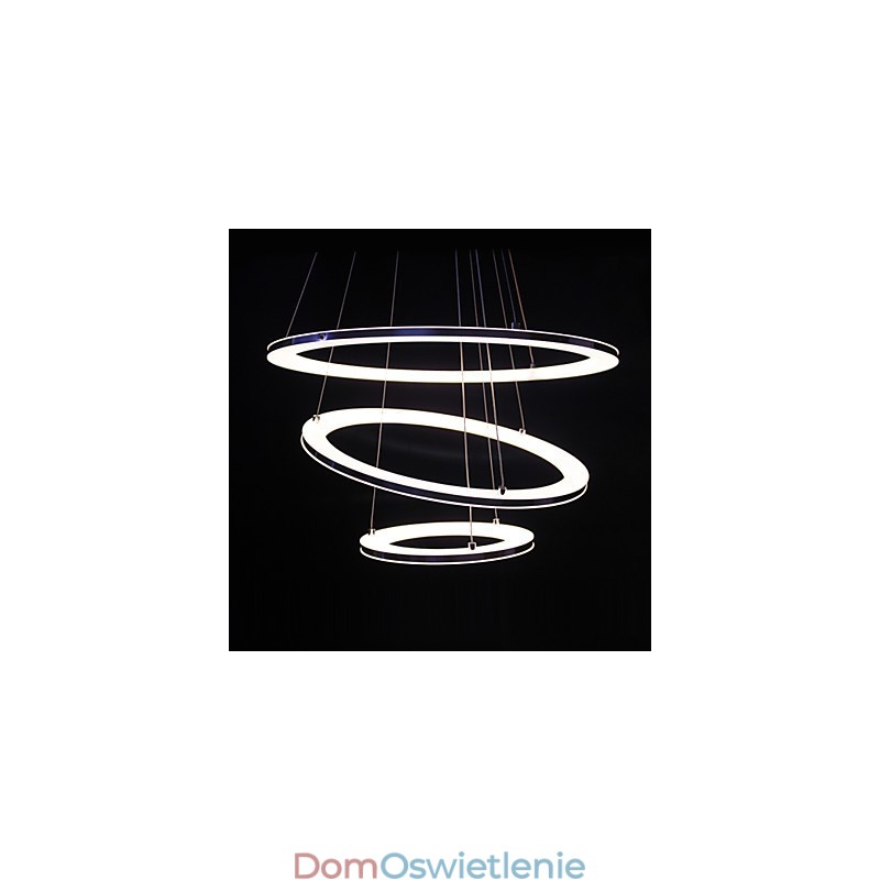 Nowoczesna lampa wisząca 3 pierścienie lampa wisząca akrylowa