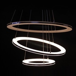 Nowoczesna lampa wisząca 3 pierścienie lampa wisząca akrylowa