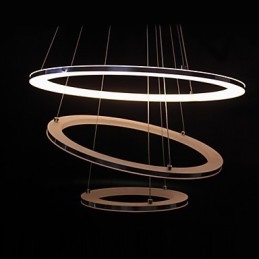Nowoczesna lampa wisząca 3 pierścienie lampa wisząca akrylowa