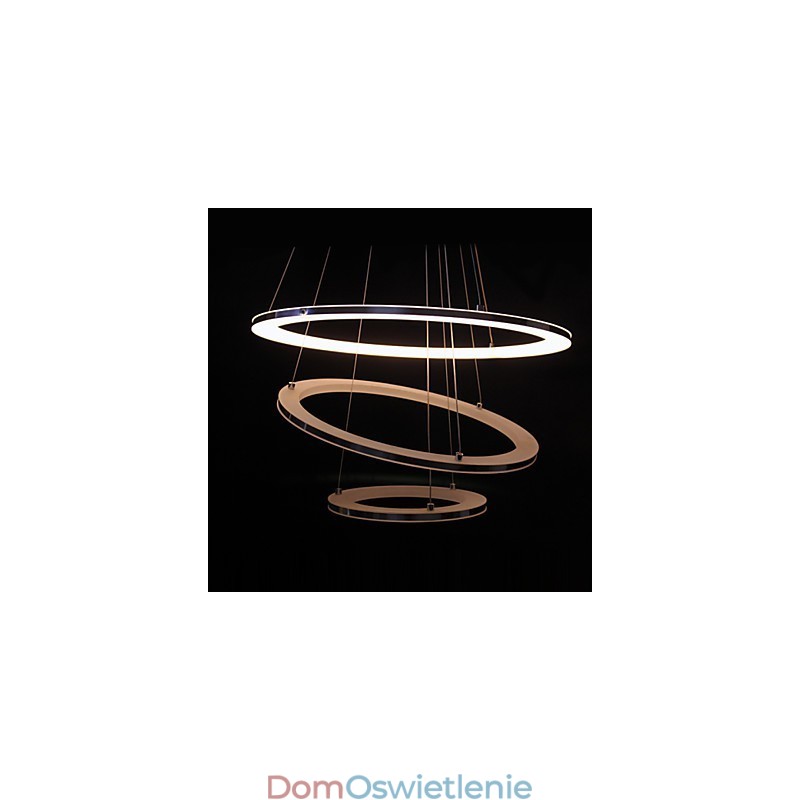 Nowoczesna lampa wisząca 3 pierścienie lampa wisząca akrylowa