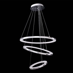 Nowoczesna lampa wisząca 3 pierścienie lampa wisząca akrylowa