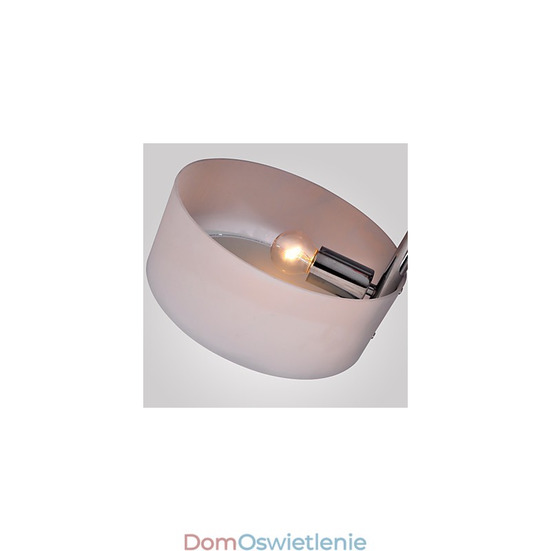 Nowoczesny współczesny chromowany metalowy żyrandol montowany na płasko
