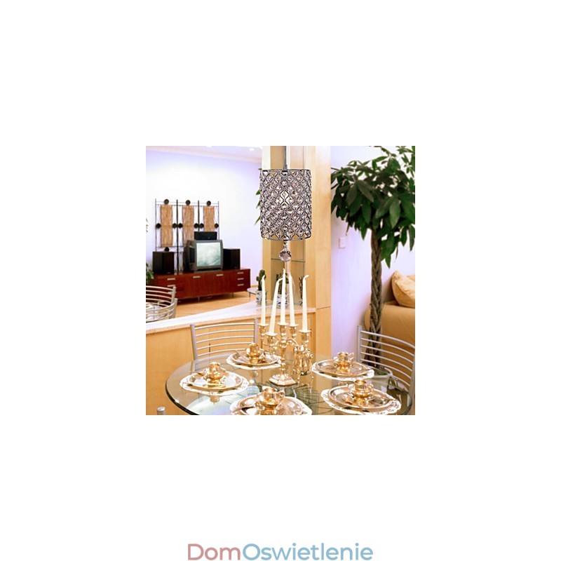 Wisząca lampa Crystal Drop w stylu cylindrycznym
