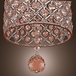 Wisząca lampa Crystal Drop w stylu cylindrycznym