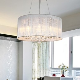 Wisząca lampa bębnowa nowoczesna 4 światła