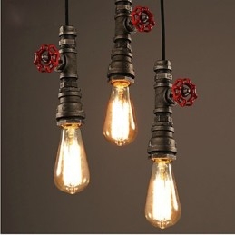 Retro lampa wisząca akt rola ofing loft dekoracja wiejski industrialna rura lampa wisząca