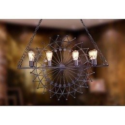 Lampa wisząca Skyscraper Wheel w stylu industrialnym