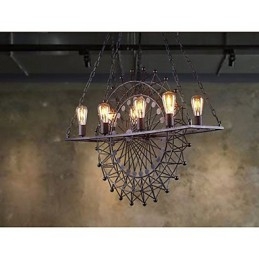Lampa wisząca Skyscraper Wheel w stylu industrialnym