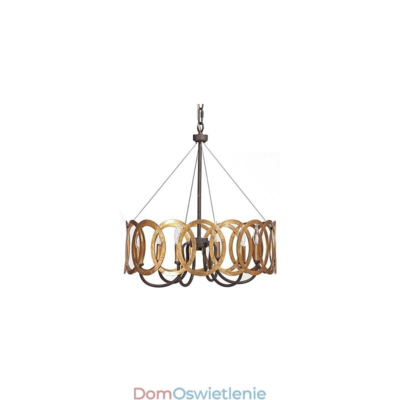 Tradycyjny klasyczny złoty metalowy żyrandol