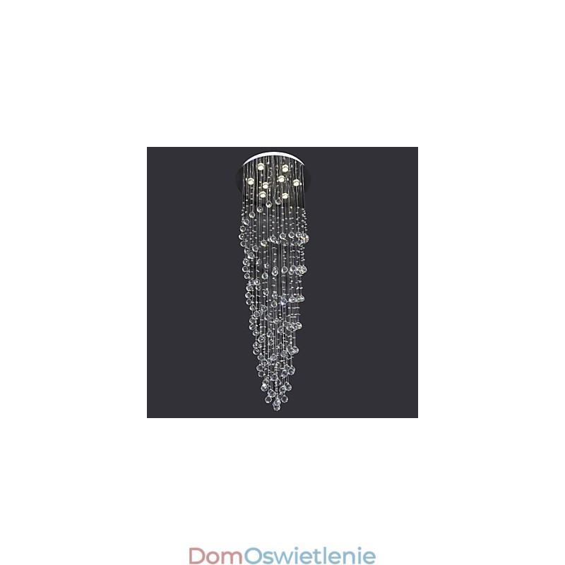 Nowoczesny współczesny kryształowy chromowany metalowy uchwyt ścienny