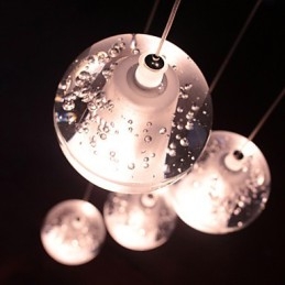 Nowoczesna lampa wisząca Lampa wisząca G4 Retroifit Chromowana powłoka Kryształ do oświetlenia schodów