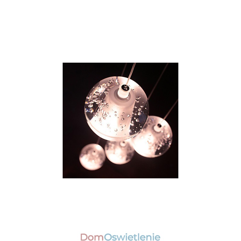 Nowoczesna lampa wisząca Lampa wisząca G4 Retroifit Chromowana powłoka Kryształ do oświetlenia schodów