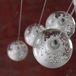 Nowoczesna lampa wisząca Lampa wisząca G4 Retroifit Chromowana powłoka Kryształ do oświetlenia schodów