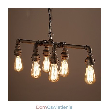 Edison Retro Loft Style Vintage Industrial Wisząca lampa Metalowa rura wodna Lampara Colgantes Edison Retro Loft Style Vintage Industrial Wisząca lampa Metalowa rura wodna Lampara Colgantes